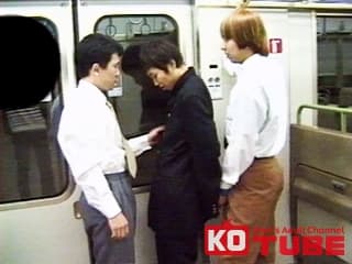 【Secret Film】 男たちの魔の手は電車の中でも…!?男子校生が犯される!!